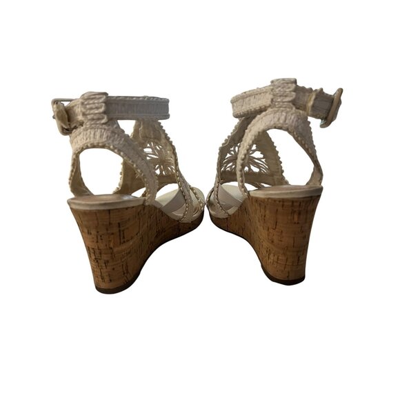 Crochet Wedge Sandals With Ankle Strap By Impo - Picture 3 of 7